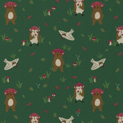 Printed Cotton GUMELO Forest / Red Multicolored